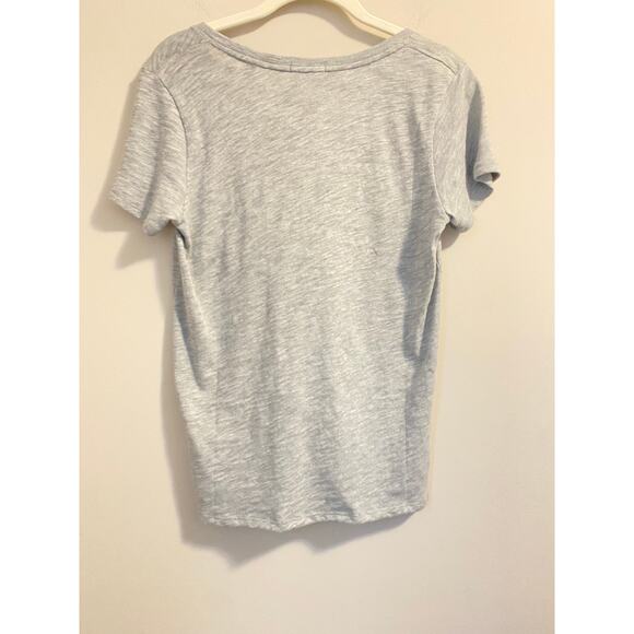 NWT ATM Anthony Thomas Melillo Pima Cotton V-Neck T-Shirt in heather grey sz. S - Picture 4 of 13